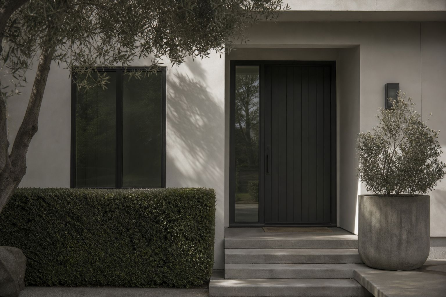 Concept image of a modern home entry