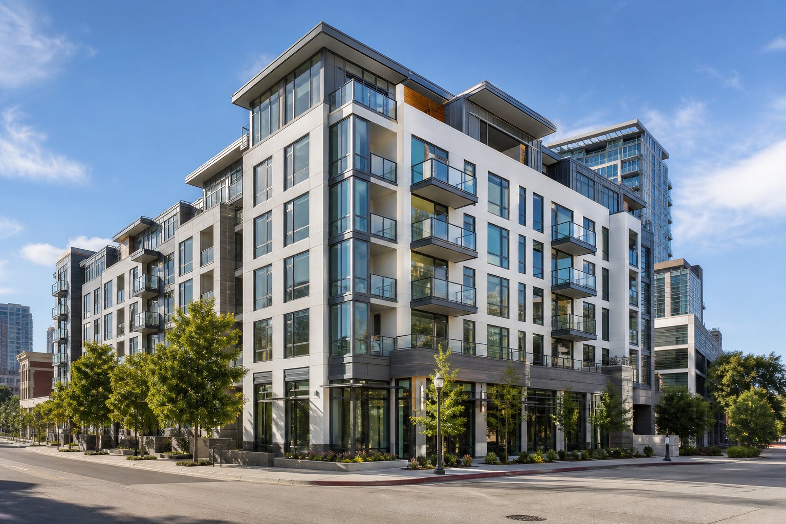 Condo building in downtown San Jose
